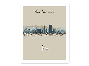 Lost Sheep from San Francisco Poster Print